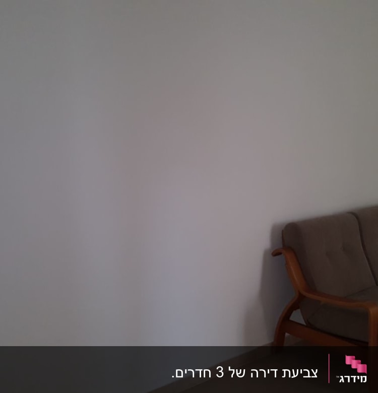 קיר לבן חלק ללא אלמנטים של ציור